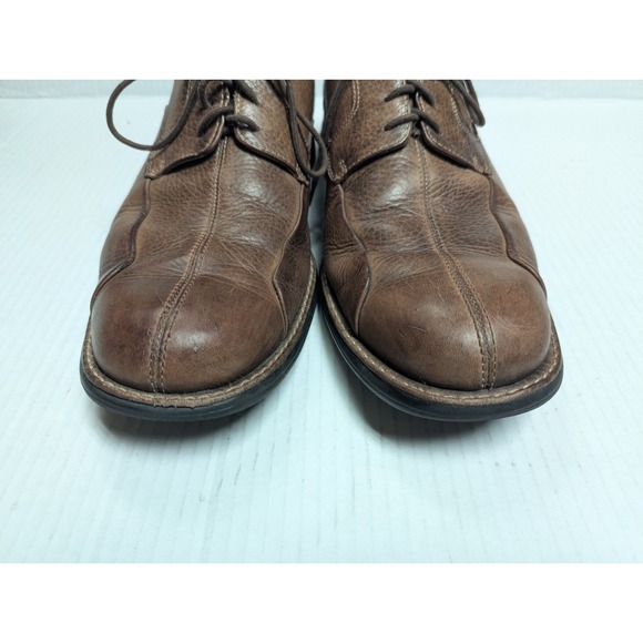 Johnston & Murphy Shoes Mens 11 M Brown Leather Bicycle Oxford Shuler Lace up - Picture 4 of 12